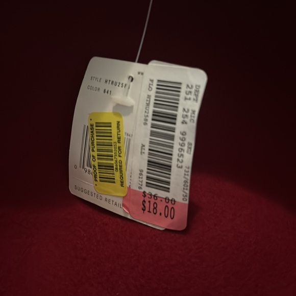 NWT Liz Claiborne Red to Black Felt Like Hat - Picture 4 of 4